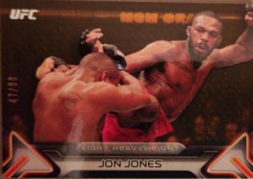 Jon Jones 2016 Topps UFC Knockout Base #46 Gold