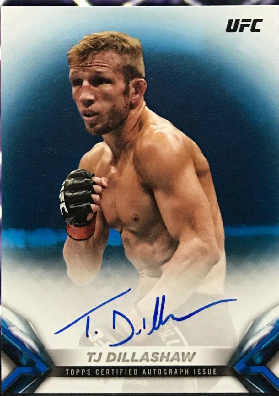 TJ Dillashaw 2018 Topps UFC Knockout Knockoutautographs #KA-TD Blue