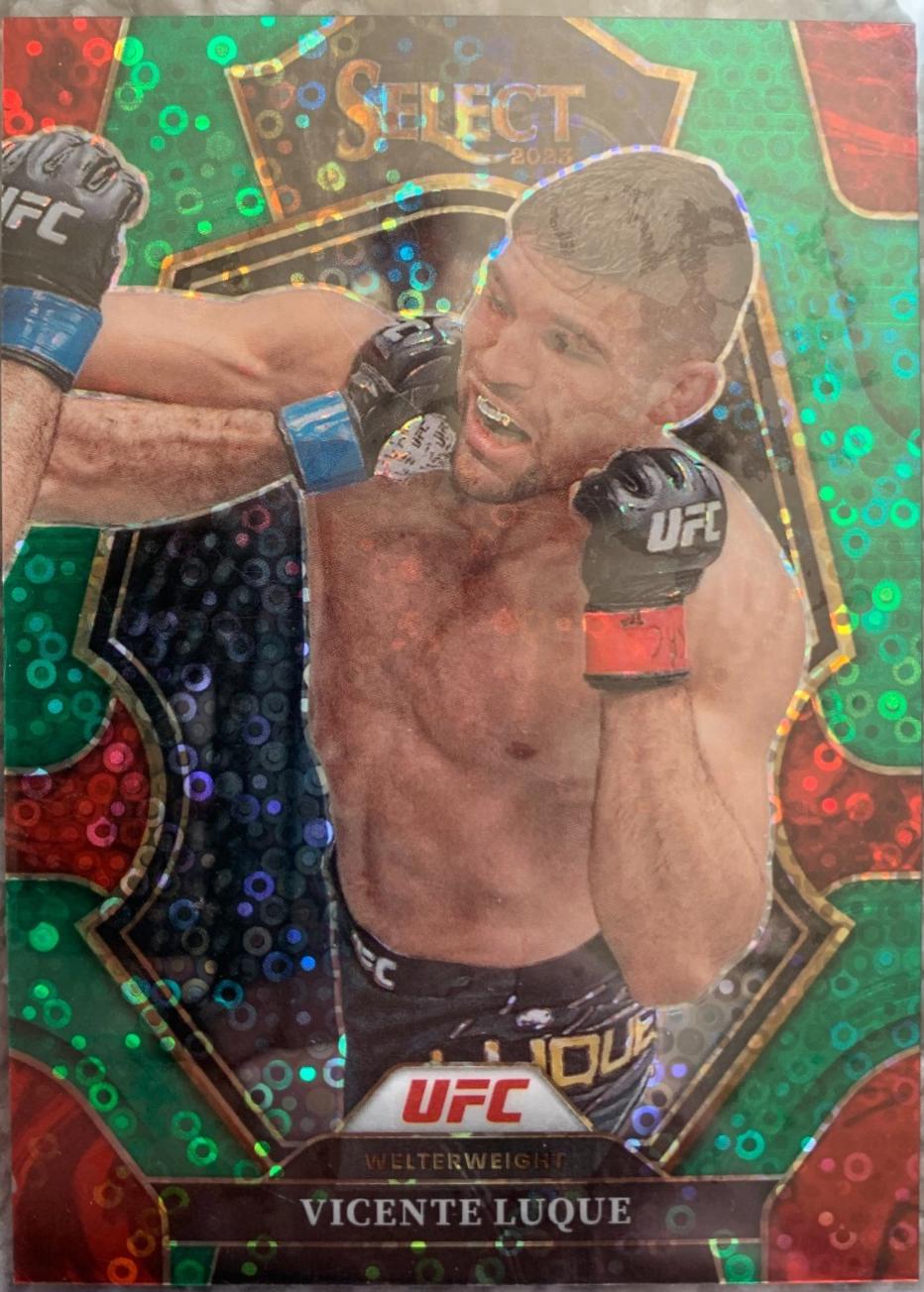 Vicente Luque 2023 Panini Select UFC Premier Level #123 Green Disco
