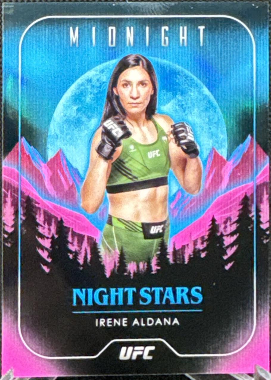 Irene Aldana 2024 Topps Midnight UFC Night Stars #NS-5 Moonrise