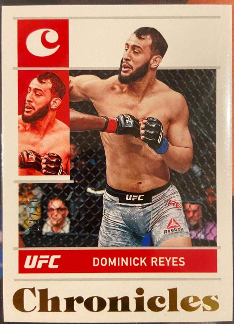 Dominick Reyes 2022 Panini Chronicles UFC Base Chronicles #27 Gold