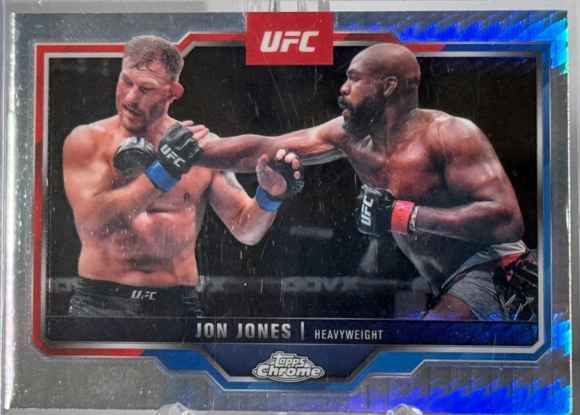 Jon Jones 2025 Topps Chrome UFC Base #83 Prism Refractor