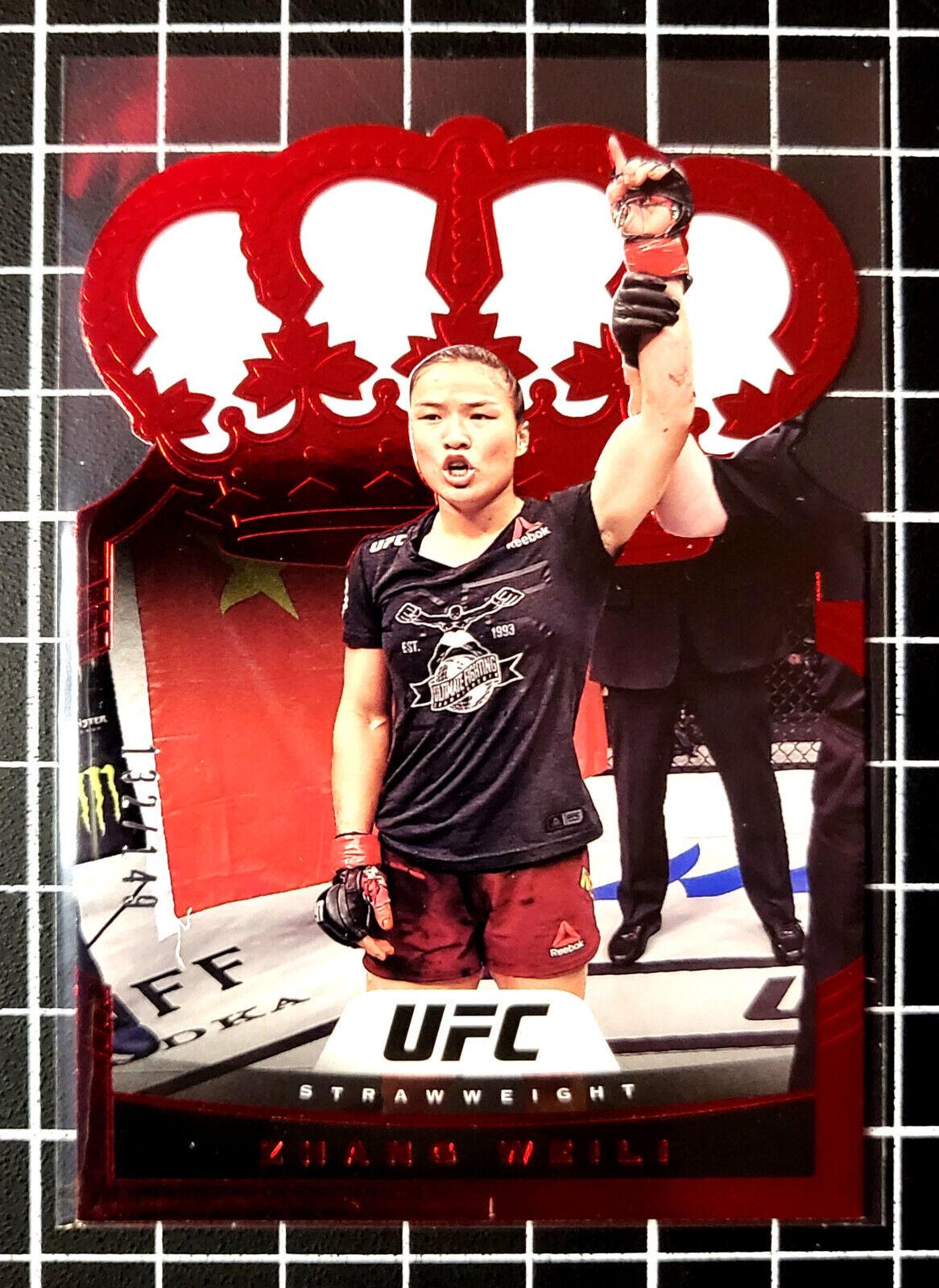 Zhang Weili 2021 Panini Chronicles UFC Base Crown Royale #11 Asia Red
