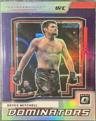 Bryce Mitchell 2022 Panini Donruss Optic UFC Dominators #7 Purple