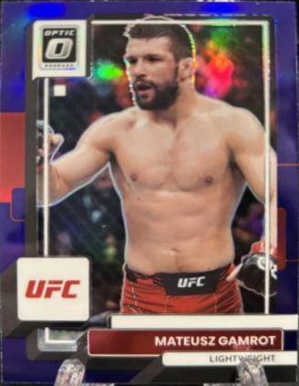 Mateusz Gamrot 2023 Panini Donruss Optic UFC Base #34 Purple