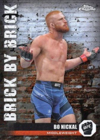 Bo Nickal 2024 Topps Chrome UFC Brick by Brick #BYB-12 Superfractor