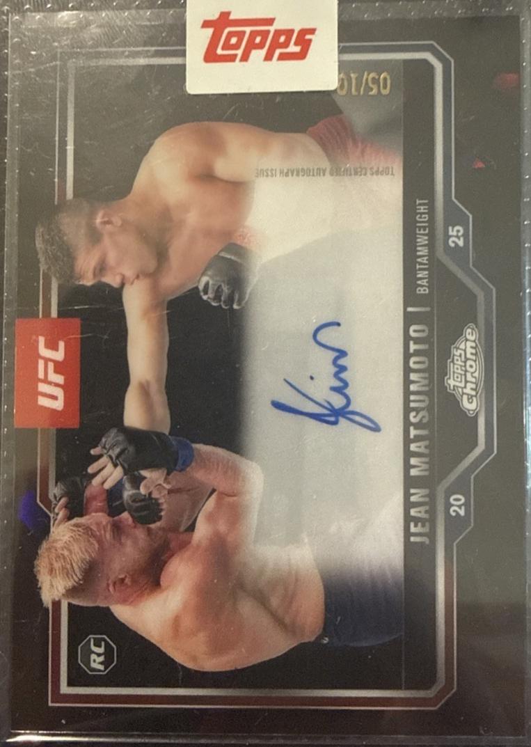 Jean Matsumoto 2025 Topps Chrome UFC Chrome Rookie Autographs #CRA-JO Black Refractor
