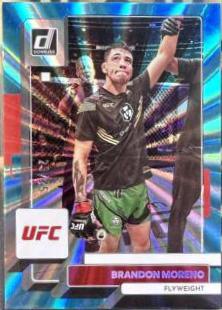 Brandon Moreno 2023 Panini Donruss UFC Base #78 Teal Laser
