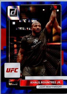 Khalil Rountree Jr. 2023 Panini Donruss UFC Base #183 Blue Laser