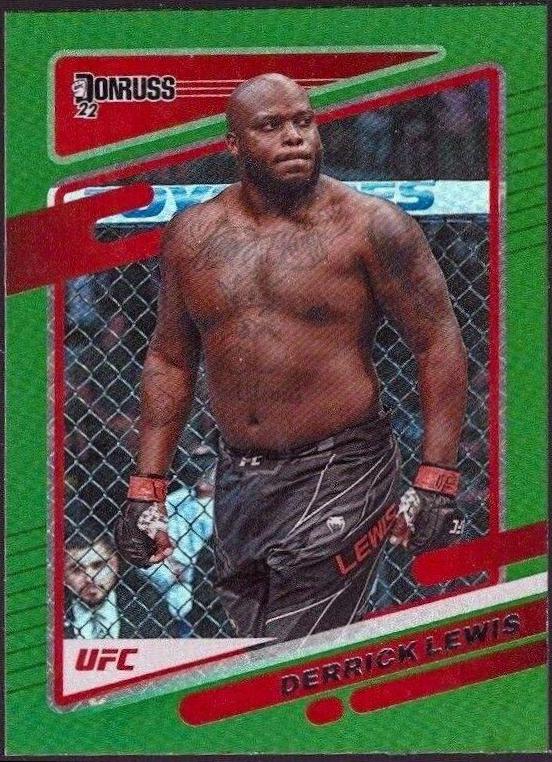 Derrick Lewis 2022 Panini Donruss UFC Base #87 Green