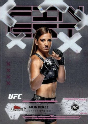 Ailin Perez 2025 Topps Finest UFC Base Common #7 Checkerboard Refractor