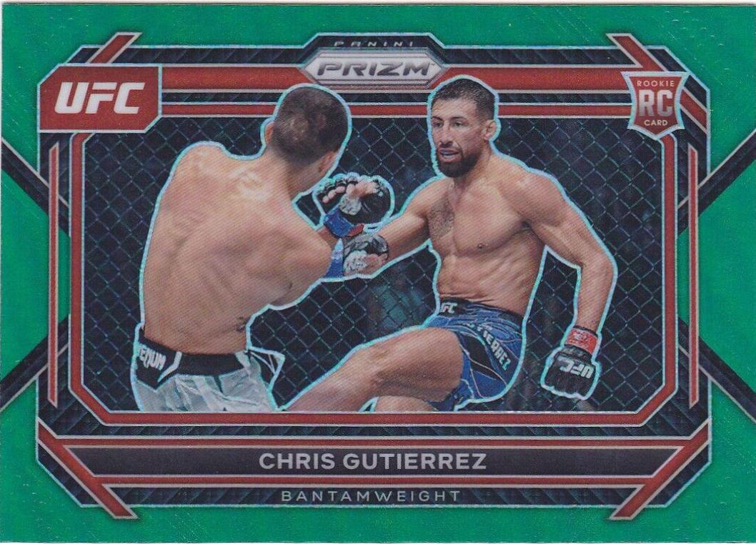 Chris Gutierrez 2023 Panini Prizm UFC Base #20 Green