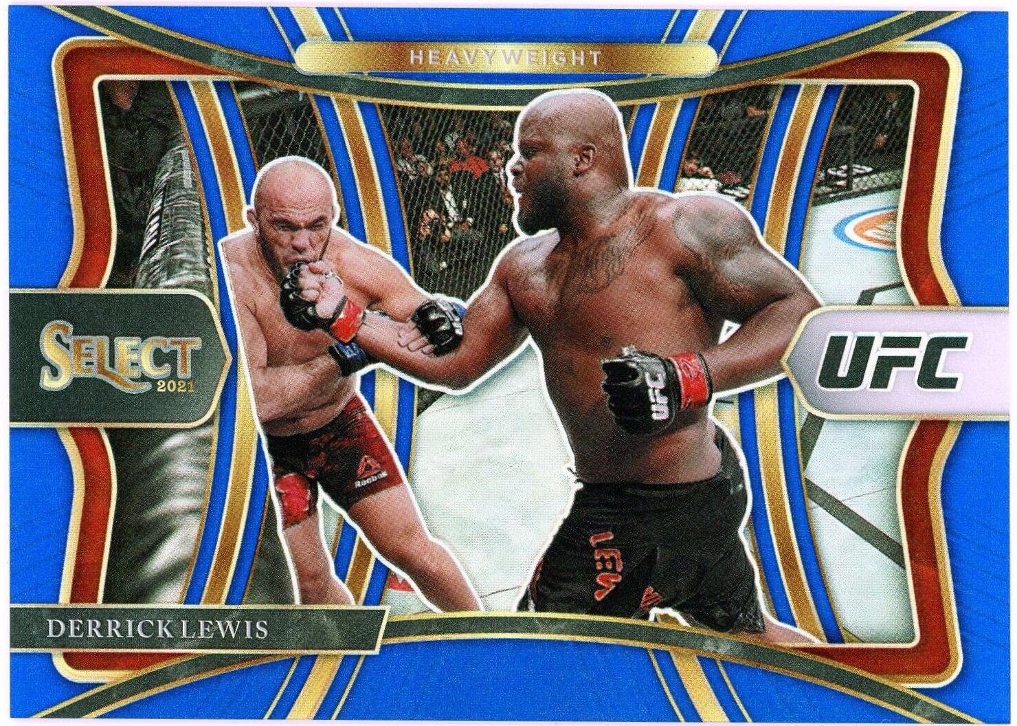 Derrick Lewis 2021 Panini Select UFC Premier Level #117 Blue