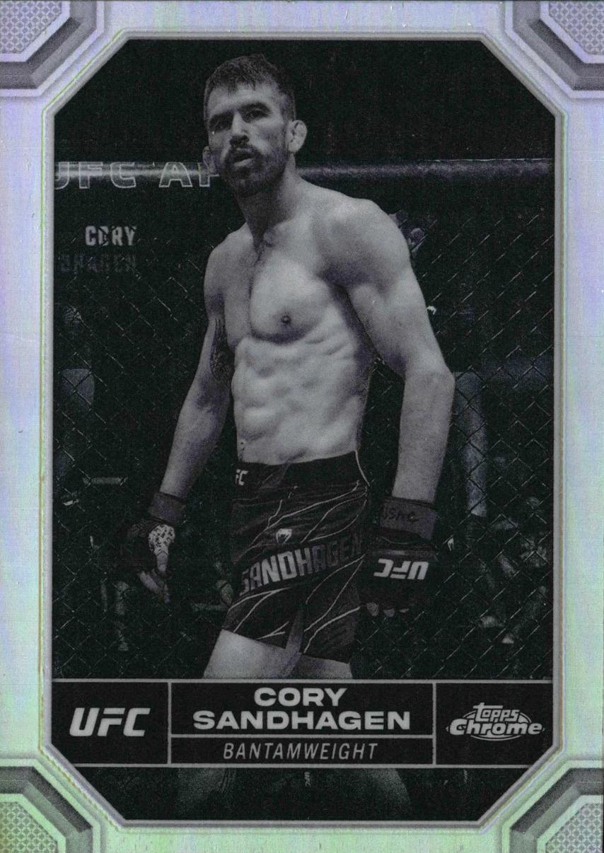 Cory Sandhagen 2024 Topps Chrome UFC Base #50 Negative Refractor