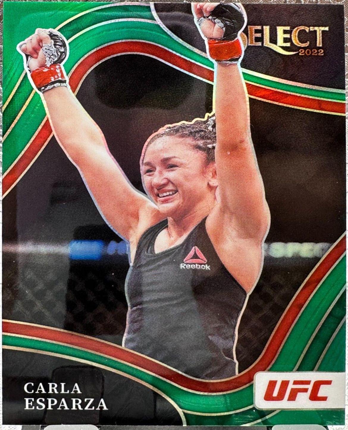 Carla Esparza 2022 Panini Select UFC Mezzanine #323 Green