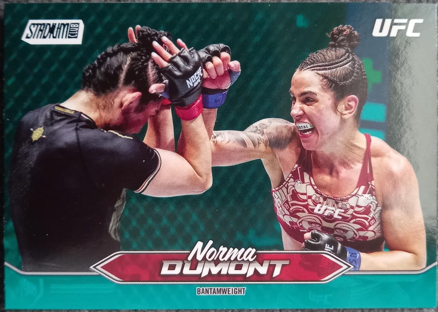 Norma Dumont 2025 Topps Stadium Club UFC Base #16 Teal