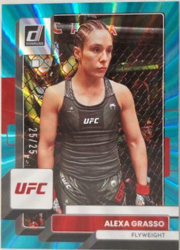 Alexa Grasso 2023 Panini Donruss UFC Base #56 Teal Laser