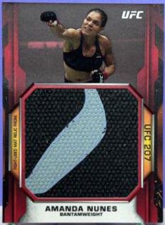 Amanda Nunes 2020 Topps UFC Knockout Base #12 Red