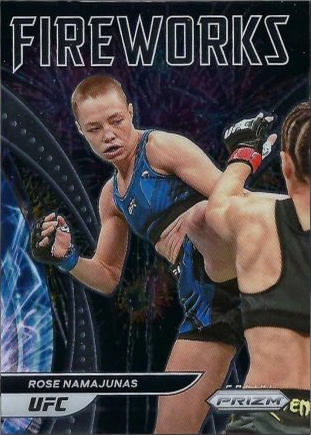 Rose Namajunas 2022 Panini Prizm UFC Fireworks #6 Silver