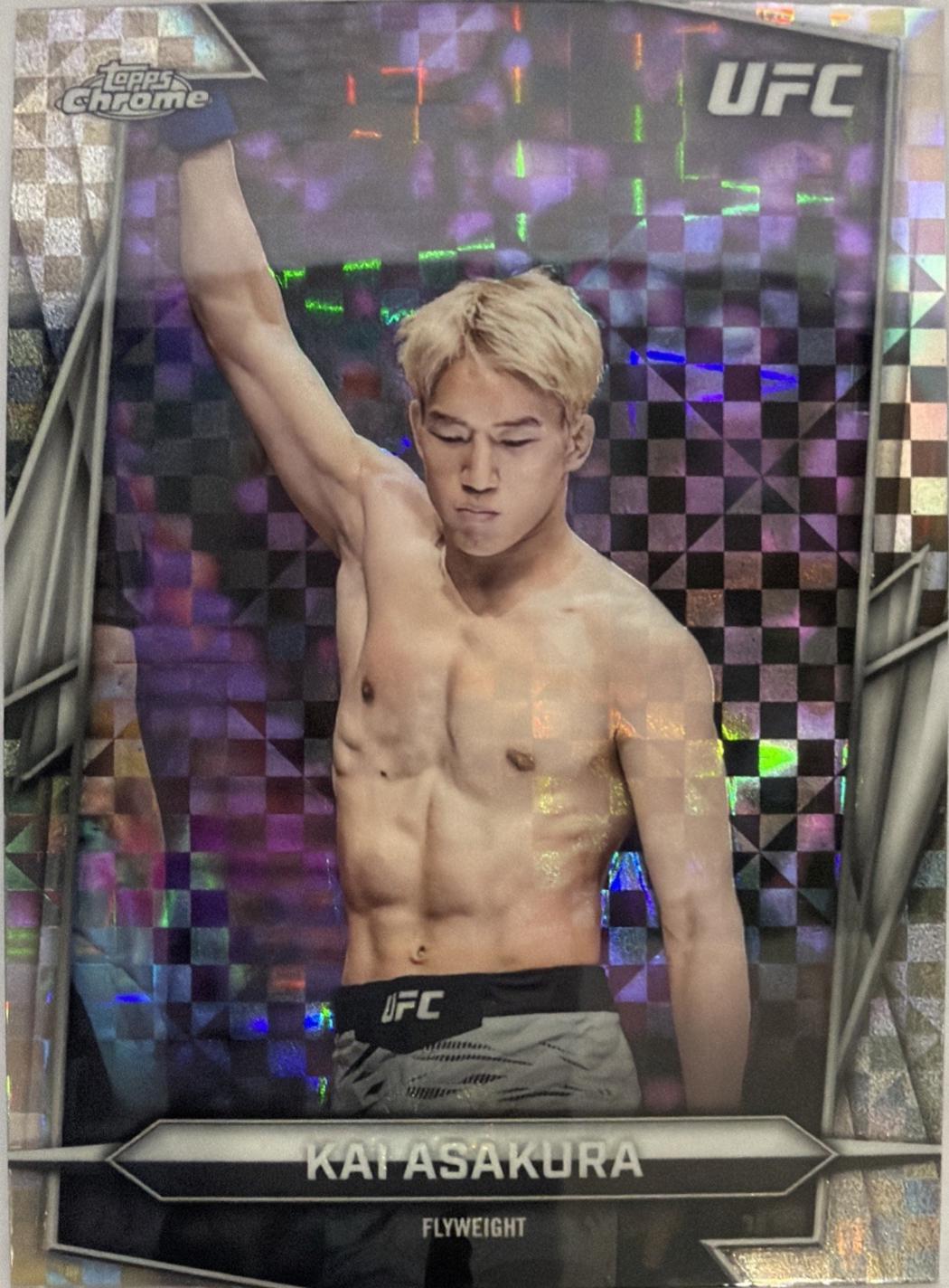 Kai Asakura 2026 Topps Chrome UFC Base #26 X-fractor