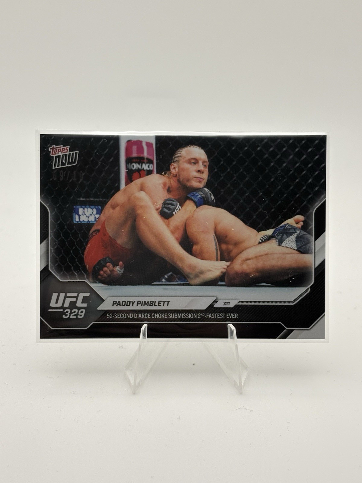 Paddy Pimblett Topps Now UFC Base #26 Black Foil