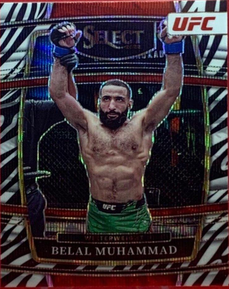 Belal Muhammad 2022 Panini Select UFC Concourse #96 Zebra