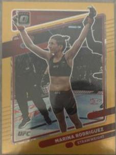 Marina Rodriguez 2022 Panini Donruss Optic UFC Base #11 Gold