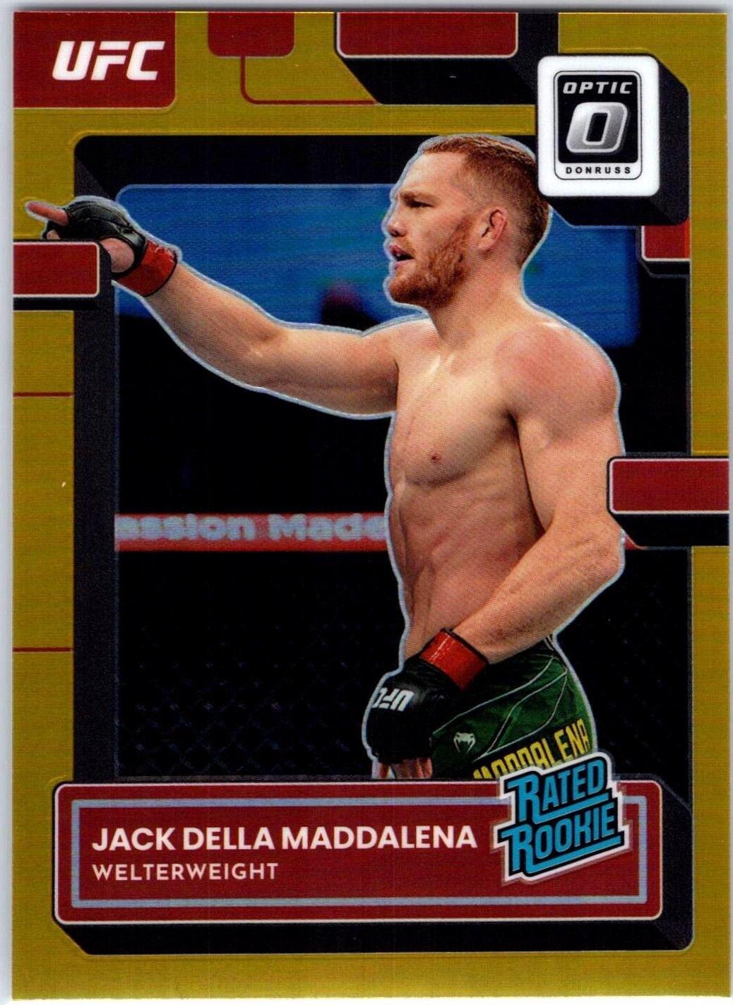 Jack Della Maddalena 2023 Panini Donruss Optic UFC Base #144 Gold