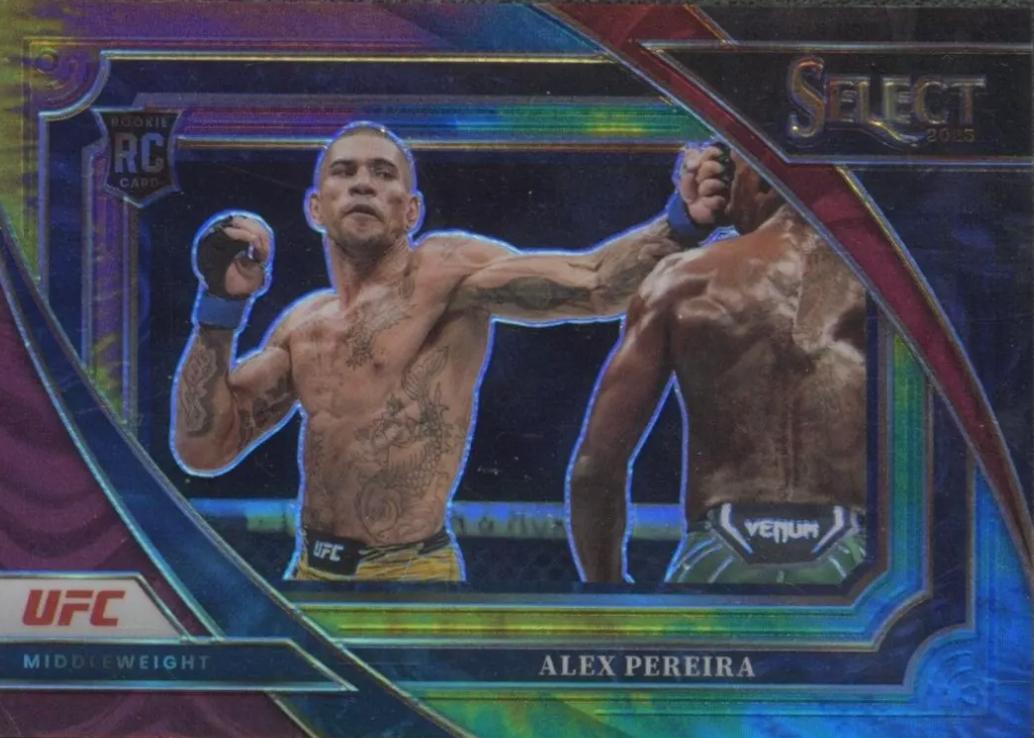 Alex Pereira 2023 Panini Select UFC Mezzanine #317 Tie Dye