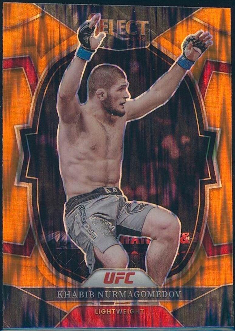 Khabib Nurmagomedov 2023 Panini Select UFC Concourse #97 Orange Flash