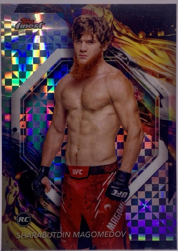 Shara Magomedov 2024 Topps Finest UFC Base Uncommon #152 Checkerboard Refractor