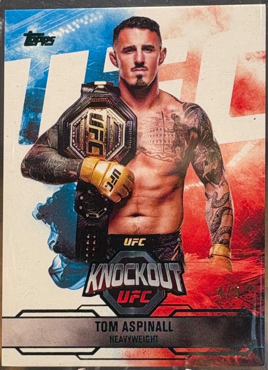 Tom Aspinall 2025 Topps Knockout UFC Base #31 Emerald