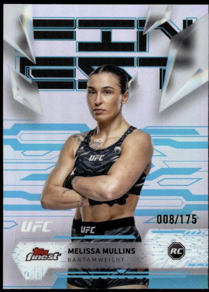 Melissa Mullins 2025 Topps Finest UFC Base Uncommon #170 Blue Refractor