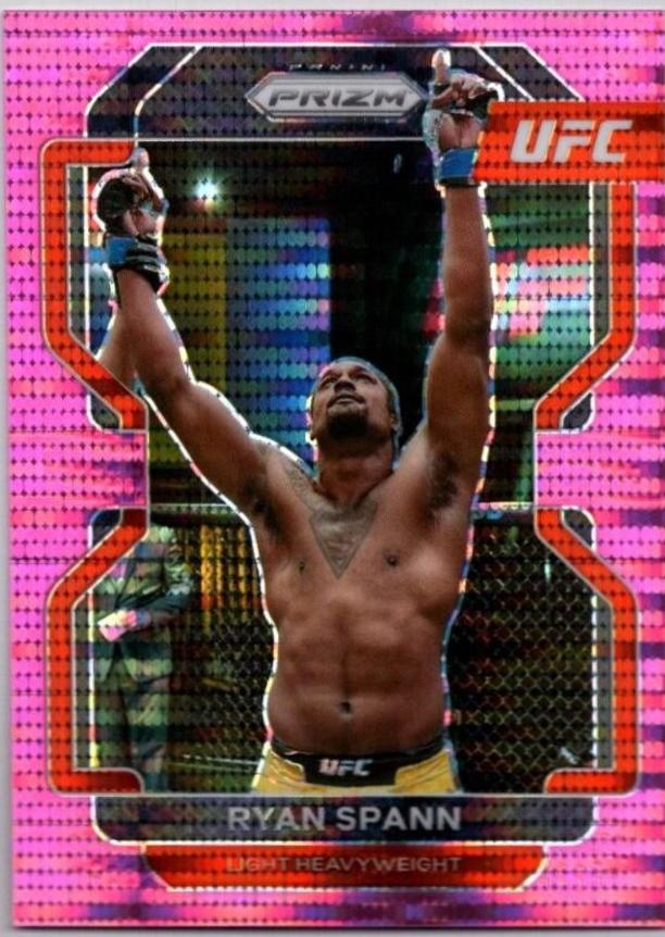 Ryan Spann 2022 Panini Prizm UFC Base #152 Pink Pulsar