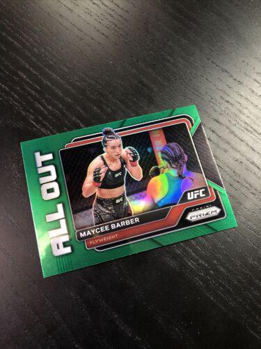 Maycee Barber 2023 Panini Prizm UFC All Out #25 Green