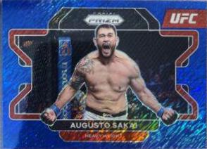 Augusto Sakai 2022 Panini Prizm UFC Base #7 Blue Shimmer