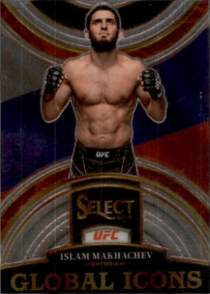 Islam Makhachev 2023 Panini Select UFC Global Icons #12 Black