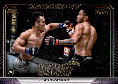 Shayilan Nuerdanbieke 2024 Topps Knockout UFC Base #36 Platinum