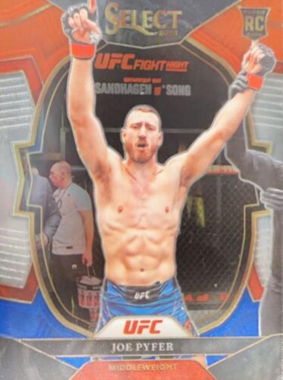 Joe Pyfer 2023 Panini Select UFC Concourse #66 Red Blue Prizm