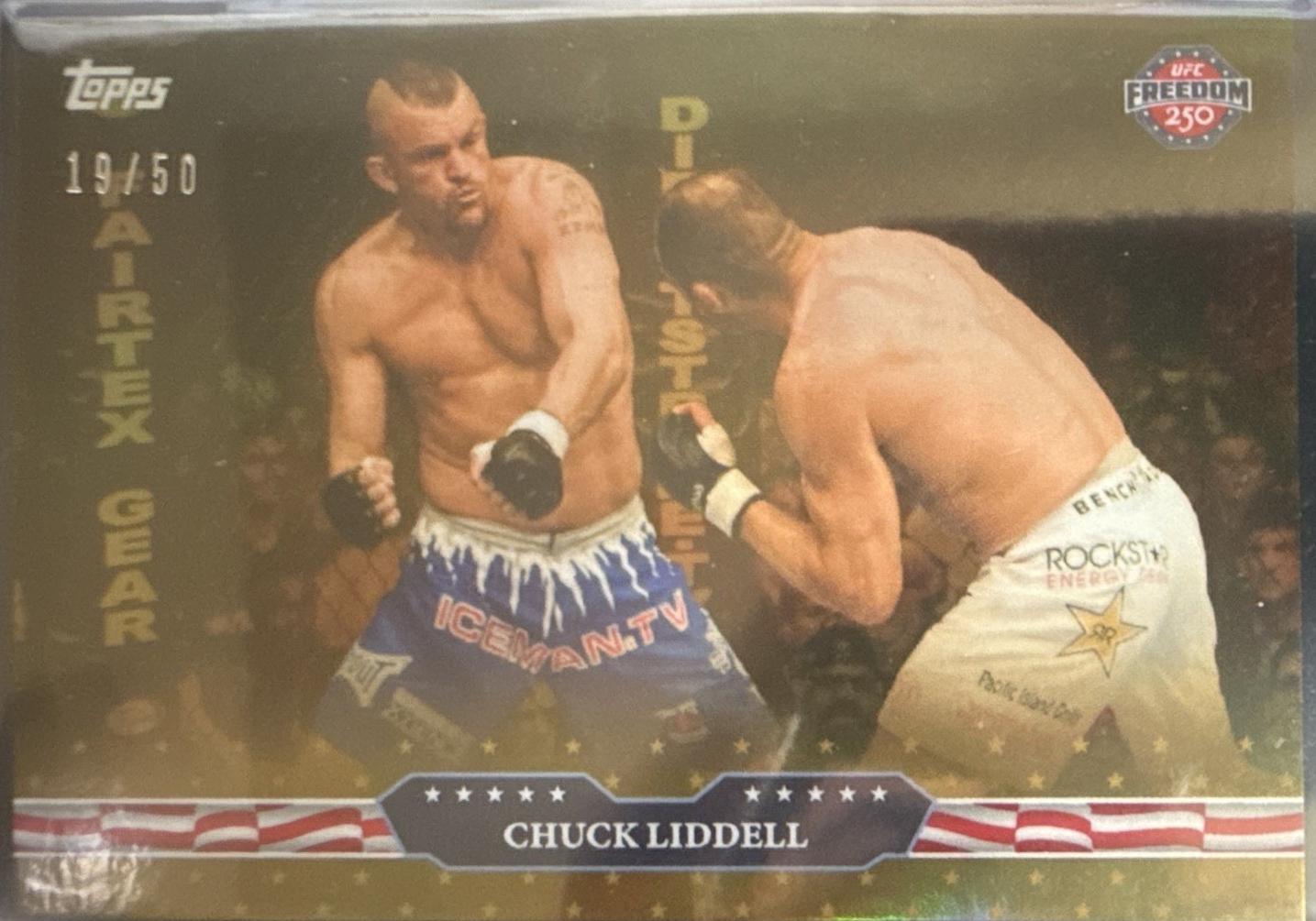 Chuck Liddell 2026 Topps UFC Freedom 250 Base #30 Gold