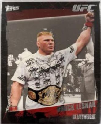 Brock Lesnar 2010 Topps UFC Base #82 Silver