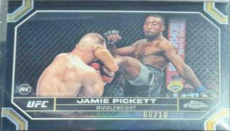 Jamie Pickett 2024 Topps Chrome UFC Base #34 Black Refractor