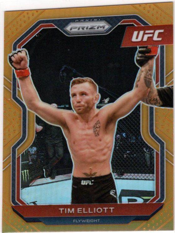 Tim Elliott 2021 Panini Prizm UFC Base #40 Orange