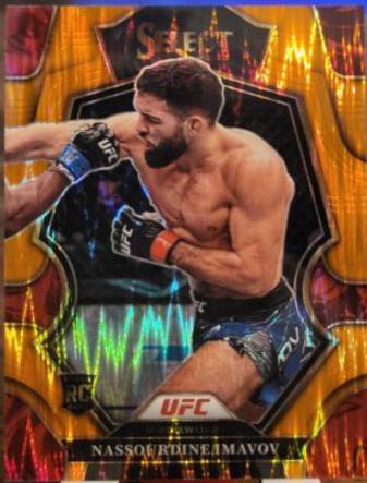 Nassourdine Imavov 2023 Panini Select UFC Premier Level #197 Orange Flash