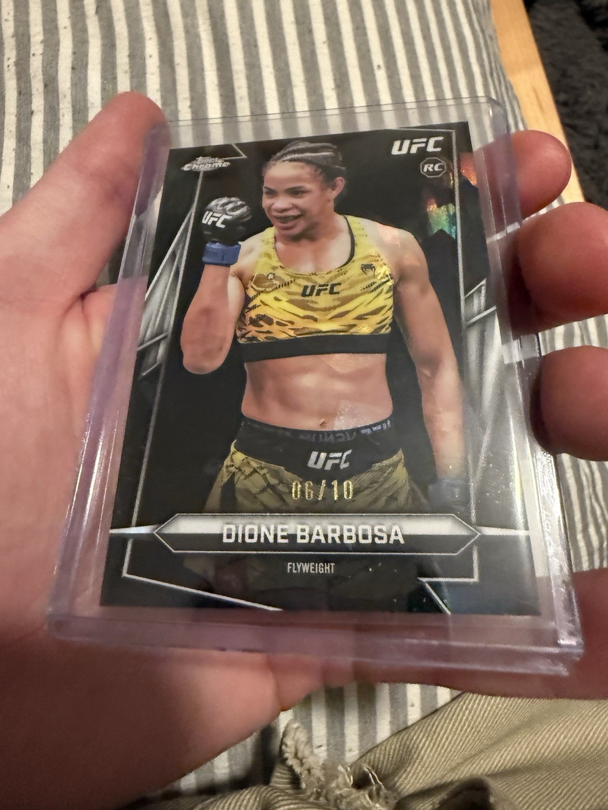 Dione Barbosa 2026 Topps Chrome UFC Base #33 Black Refractor