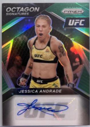 Jessica Andrade 2021 Panini Prizm UFC Octagon Signatures #15 Green