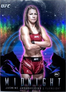 Jasmine Jasudavicius 2024 Topps Midnight UFC Base #10 Moon Beam