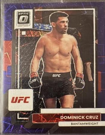 Dominick Cruz 2023 Panini Donruss Optic UFC Base #16 Purple Velocity