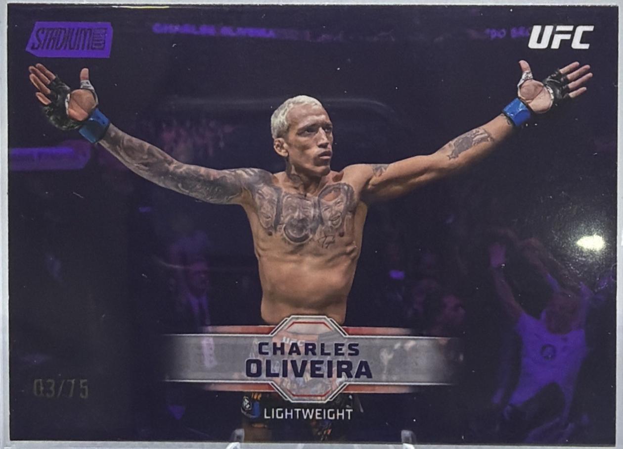 Charles Oliveira 2026 Topps Stadium Club UFC Base #45 Purple