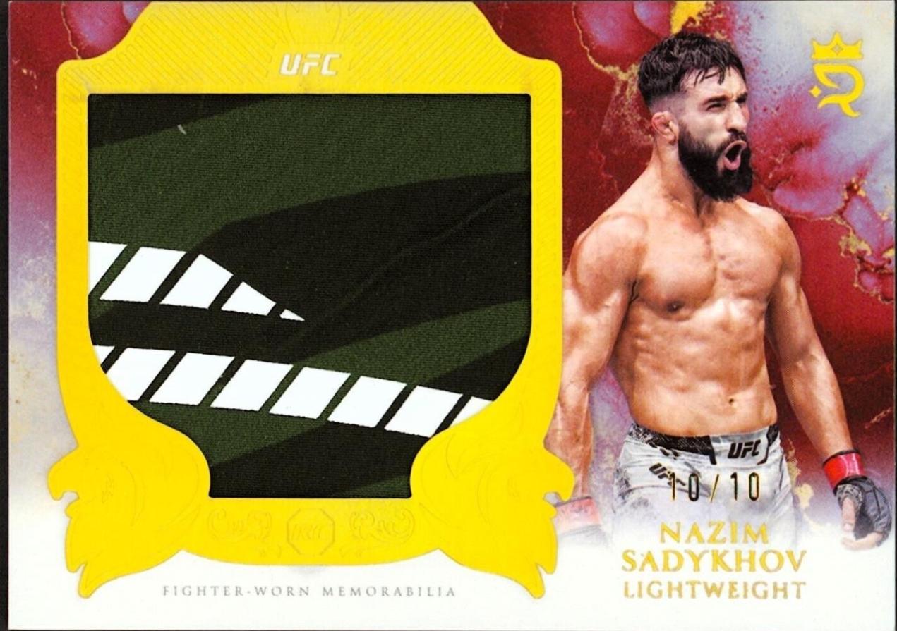 Nazim Sadykhov 2025 Topps Royalty UFC Rookie Jumbo Relics #RJR-NS Gold